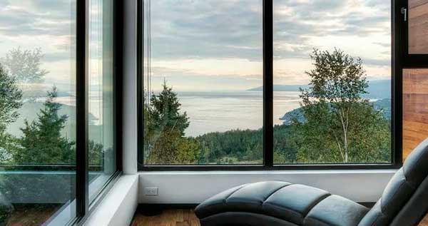 Панорамные алюминиевые окна